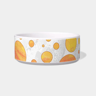 Dragons Eye Orange Polka Dot Pattern Napf