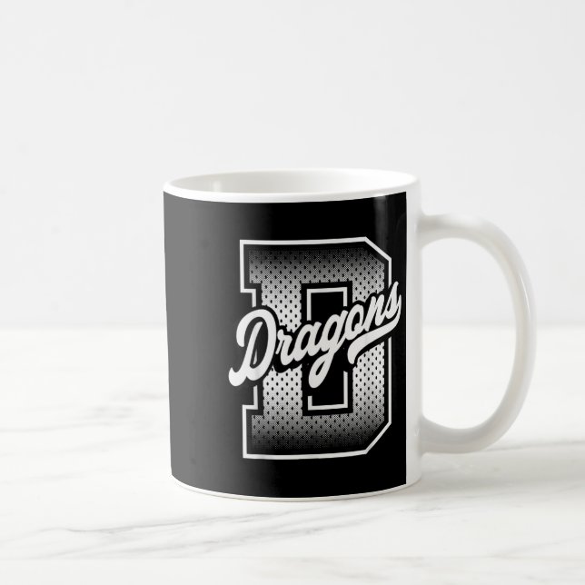 Dragons Football - Dragons Baseball - Dragons Kaffeetasse (Rechts)