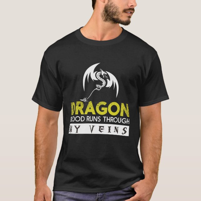 Dragon's Fury: Epic T - Shirt Design (Vorderseite)