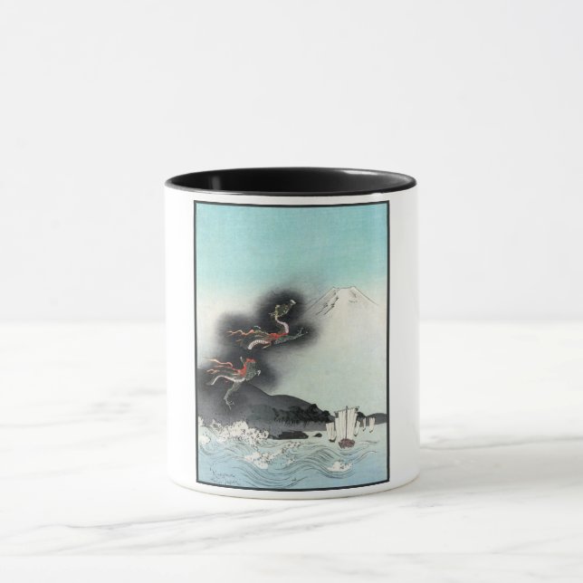 Dragon's Fury Sea Battle for Mount Fuji, Japan Tasse (Zentrum)
