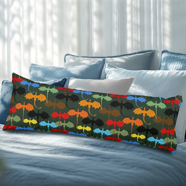 Dragons Green Flight Fantasy Seitenschläferkissen (Von Creator hochgeladen)