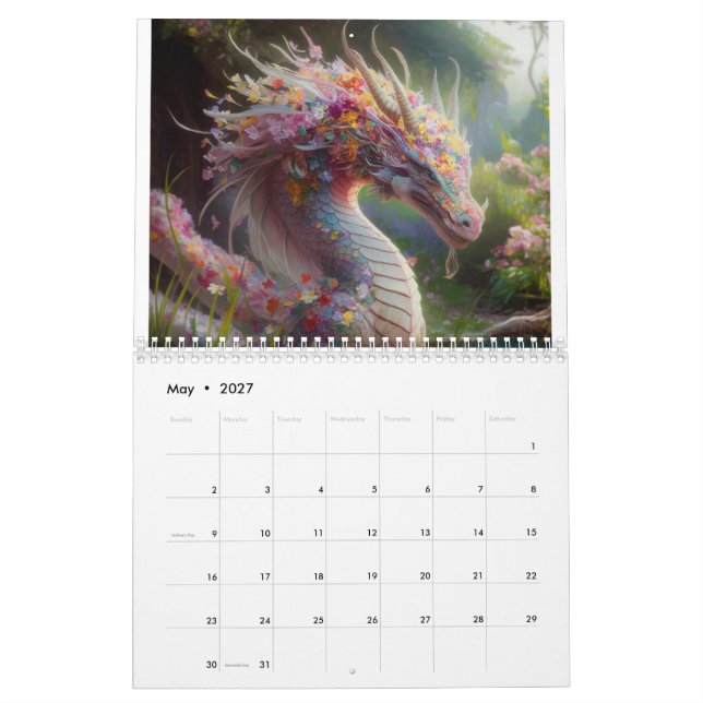 Dragons-Kalender Kalender (Mai 2027)