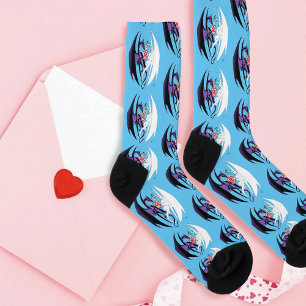 Dragons Liebe Heart Blue Socken