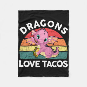 Dragons Liebe Taco Shirt Cinco Mayo Funny Mexican Fleecedecke