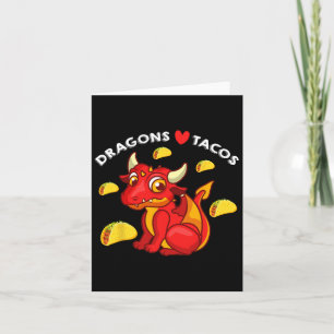 Dragons Liebe Tacos Niedlich Dragon Lover Mexican Karte