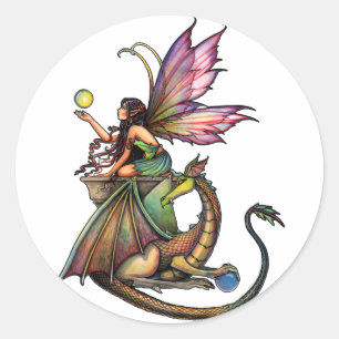 Dragon's Orbs Fairy Dragon Stickers