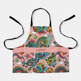 Dragons Rainbow Custom Pattern Schürze