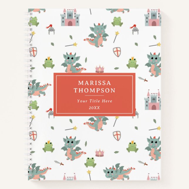 Dragons Ritter Burg Wilhelm Tell Notizbuch (Vorderseite)