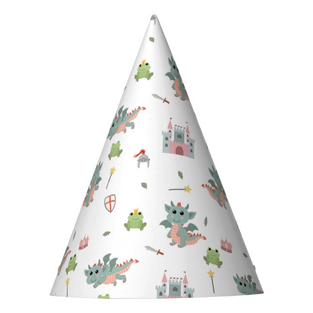 Dragons Ritter Burg Wilhelm Tell Partyhütchen (Vorderseite)