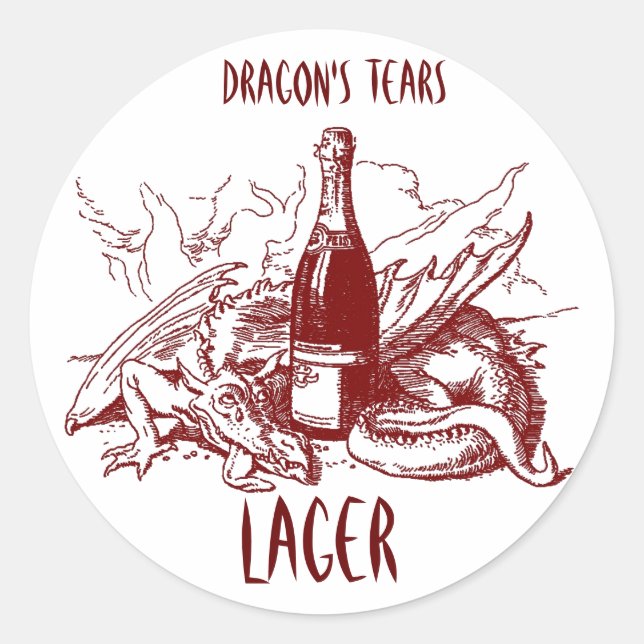 DRAGON'S TEARS ~ STICKER ~ GROSSE ZUHAUSE BREW LAB (Vorderseite)
