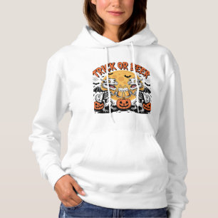 Dragons Trick oder Bier Skeletts Kunst Hoodie