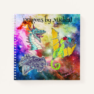 Dragons von Micheal Travel Notebook Notizbuch