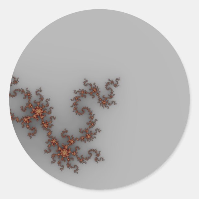 Dragonthing - Fraktal Runder Aufkleber (Vorderseite)