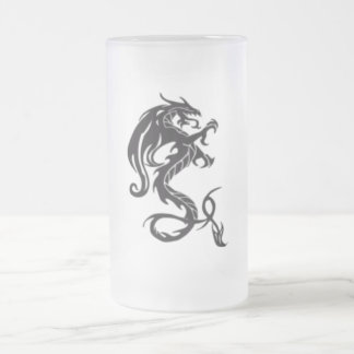 dragontribal mattglas bierglas