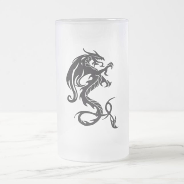 dragontribal mattglas bierglas (Mittel)