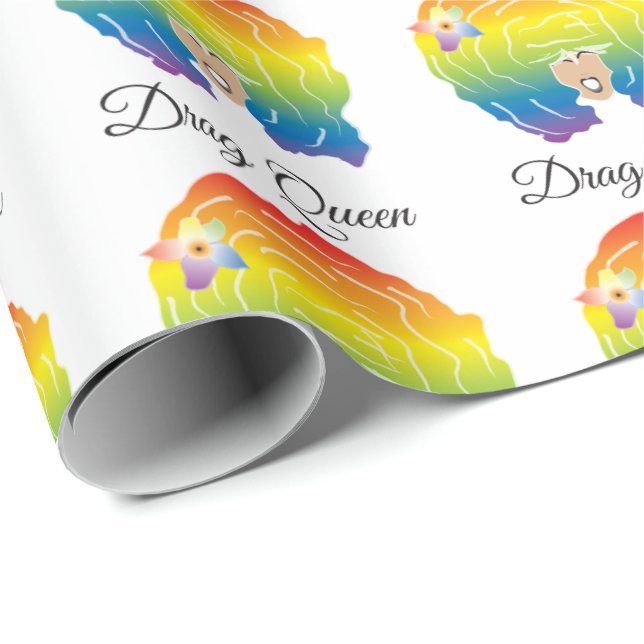 Dragqueen Geschenkpapier (Rolleneckpunkt)