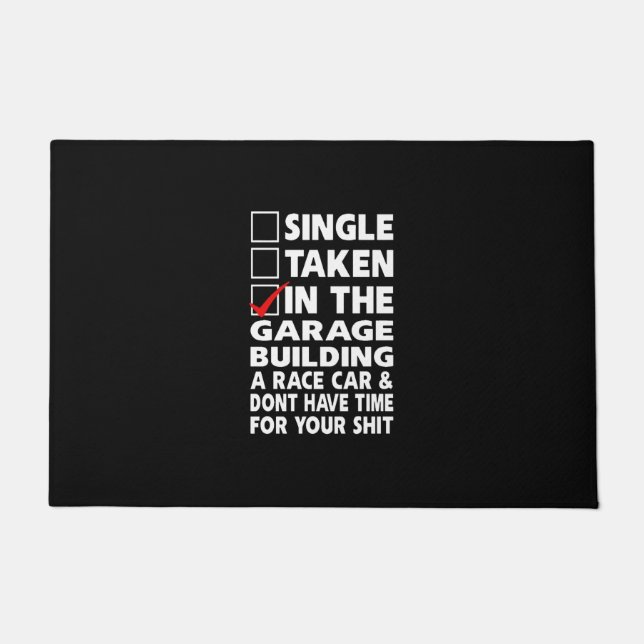 Dragrace & Racing Car Doormat Fußmatte (Vorderseite)