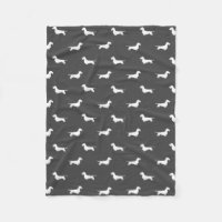 Draht-behaartes Dackel-Silhouette-Muster-Grau