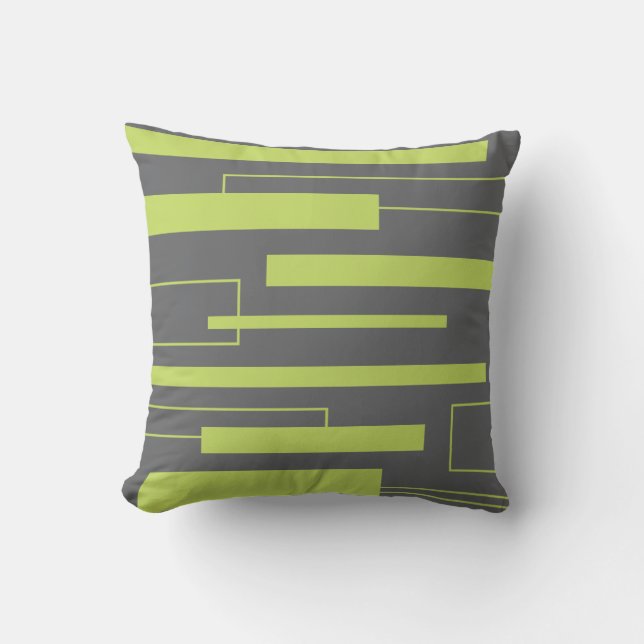 Draht-Block-modernes Kissen (Vorderseite)