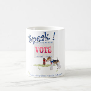 Draht-Fox-Terrier Abstimmungsstimme Tasse