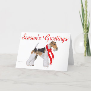 Draht-Fox-Terrier Weihnachten