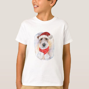 Draht-Fox-Terrier-Weihnachtsgeschenke für Hunde-Li T-Shirt