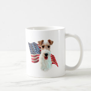 Draht-Foxterrier-Flagge Tasse