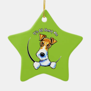 Draht-Foxterrier IAAM Keramik Ornament