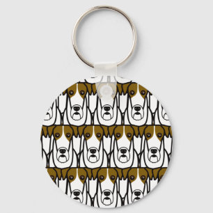 Draht-Foxterrier Schlüsselanhänger