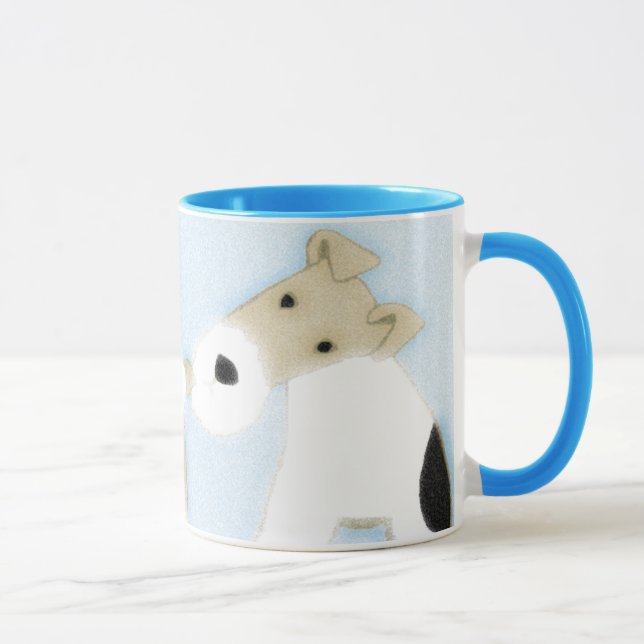Draht-Foxterrier Tasse (Rechts)