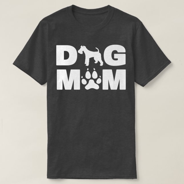 Draht für Terrier Dog Mama Beste Draht für Terrier T-Shirt (Design vorne)