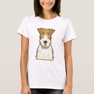 Drahtfox-Terrier-Cartoon T-Shirt