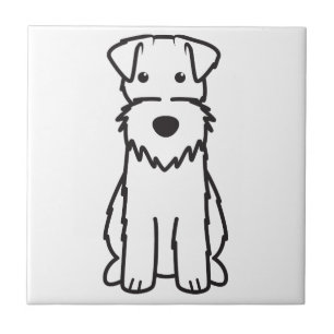 Drahtfox-Terrier-HundeCartoon Fliese