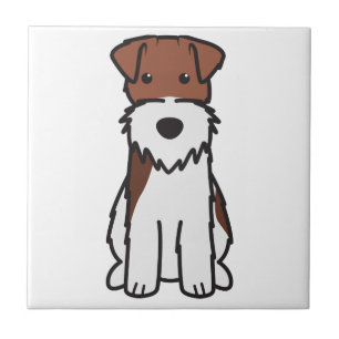 Drahtfox-Terrier-HundeCartoon Fliese