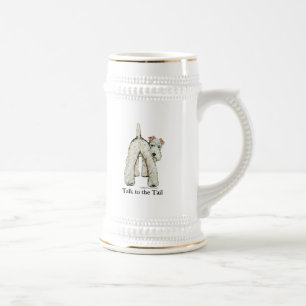 Drahtfox-Terrier-Schwanz Bierglas