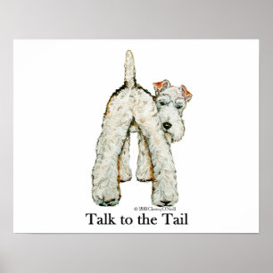 Drahtfox-Terrier-Schwanz Poster