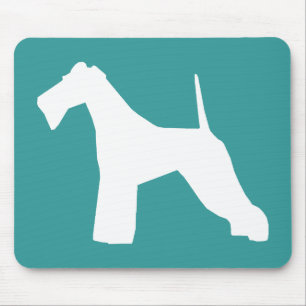 Drahtfox-Terrier-Silhouette Mousepad