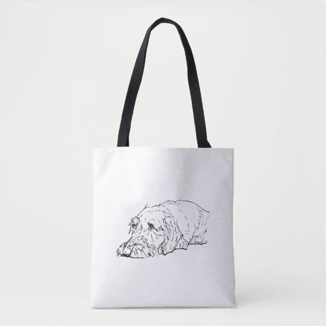Drahthaar-Dachshund-Tragetasche (Vorderseite)