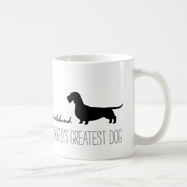 Drahthaar Dackel der größte Hund der Welt Tasse (Rechts)