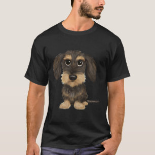 Drahthaar Dackel Niedlich Drahthaare Dackel Hund W T-Shirt