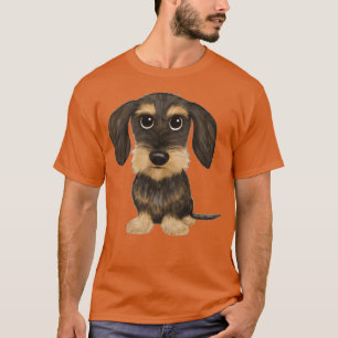 Drahthaar Dackel Niedlich Drahthaare Dackel Hund W T-Shirt