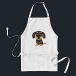 Drahthaar Dackel | Niedlicher Cartoon Dog Teckel Schürze<br><div class="desc">Am BBQ apron for wire haired Dachshund lovers. Wild boar and tan colored Teckel. Visit Jenn's Doodle World for even more requories requories for home and office with this funny dog and more original wiener dog designs.</div>