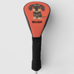 Drahthaar Dackel Niedlicher Hund Teckel Individu Golf Headcover