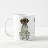 Drahthaar, das Griffon Hundekaffee-Tasse zeigt