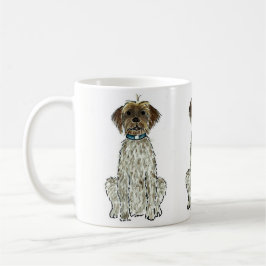 Drahthaar, das Griffon Hundekaffee-Tasse zeigt Kaffeetasse