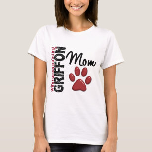 Drahthaar, das Griffon Mama 2 zeigt T-Shirt
