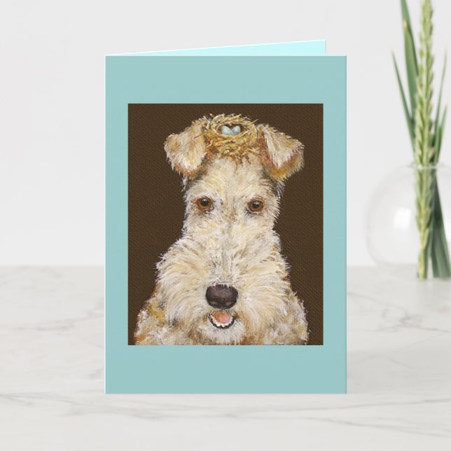 Drahthaar Fox Terrier-Karte Karte (Vorderseite)