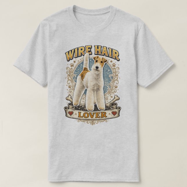 Drahthaar-Foxterrier T-Shirt (Design vorne)