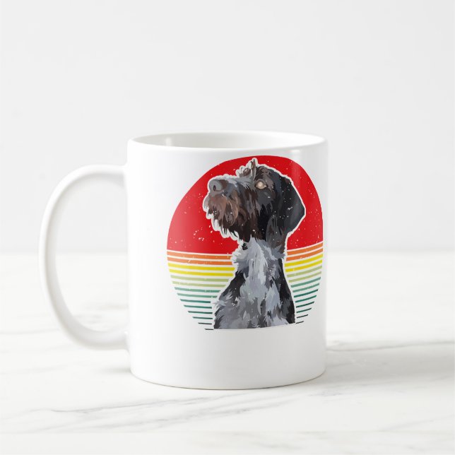 Drahthaar Hund Deutscher Drahthaariger Zeiger Jagd Kaffeetasse (Links)