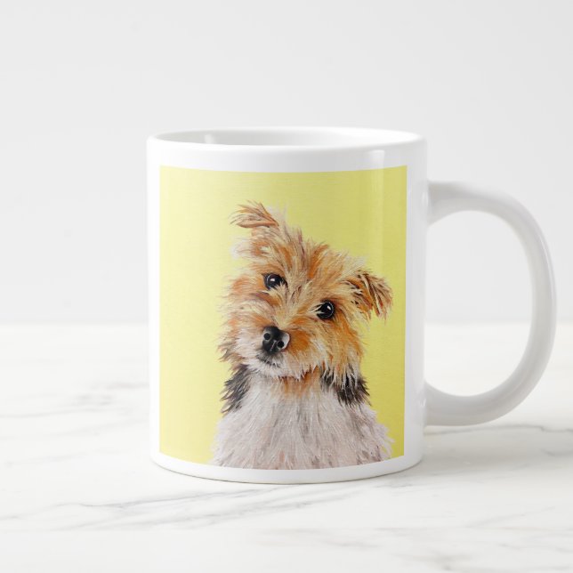 Drahthaar JRT Jumbo-Tasse (Rechts)